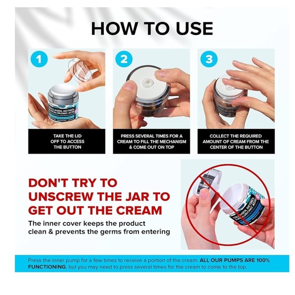 2 pack! Collagen, Retinol & Hyaluronic Acid Cream
- see pics for all details - Picture 6 of 14